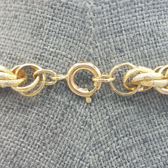 Unknown Jewelry Long Gold Toned Necklace 56 May Be Diamond Cut Rope